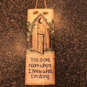 Outhouse Slate Wall Hanging